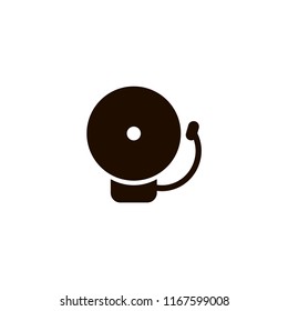 school bell icon. flat design