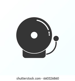 School bell icon illustration isolated vector sign symbol