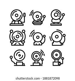 School Bell icon or logo isolated sign symbol vector illustration - Collection of high quality black style vector icons

