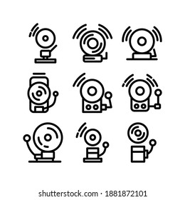 School Bell icon or logo isolated sign symbol vector illustration - Collection of high quality black style vector icons
