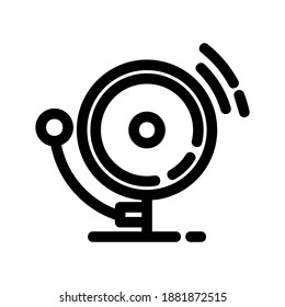 School Bell icon or logo isolated sign symbol vector illustration - high quality black style vector icons
