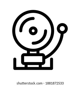 School Bell icon or logo isolated sign symbol vector illustration - high quality black style vector icons
