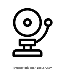 School Bell icon or logo isolated sign symbol vector illustration - high quality black style vector icons
