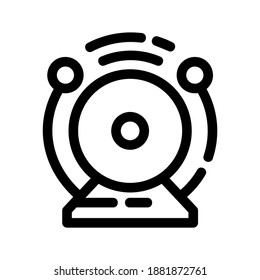 School Bell icon or logo isolated sign symbol vector illustration - high quality black style vector icons
