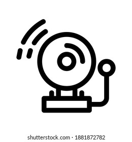 School Bell icon or logo isolated sign symbol vector illustration - high quality black style vector icons
