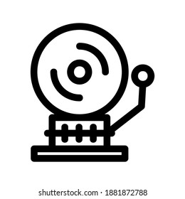 School Bell icon or logo isolated sign symbol vector illustration - high quality black style vector icons

