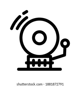 School Bell icon or logo isolated sign symbol vector illustration - high quality black style vector icons
