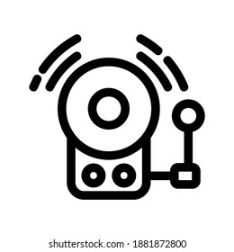 School Bell icon or logo isolated sign symbol vector illustration - high quality black style vector icons
