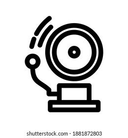 School Bell icon or logo isolated sign symbol vector illustration - high quality black style vector icons

