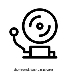 School Bell icon or logo isolated sign symbol vector illustration - high quality black style vector icons
