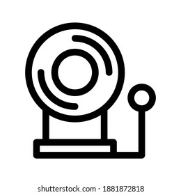 School Bell icon or logo isolated sign symbol vector illustration - high quality black style vector icons
