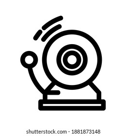 Icono de Campana escolar o logotipo símbolo de señas aislado ilustración vectorial de alta calidad estilo negro iconos vectoriales

