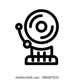 School Bell icon or logo isolated sign symbol vector illustration - high quality black style vector icons
