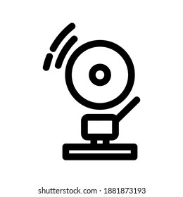 School Bell icon or logo isolated sign symbol vector illustration - high quality black style vector icons
