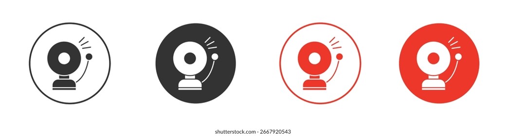 Icono de la campana de la escuela para el logotipo, símbolo de la muestra del Vector para el diseño