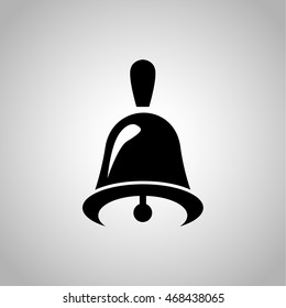 School bell icon on the background