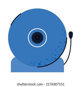 school bell icon on white background