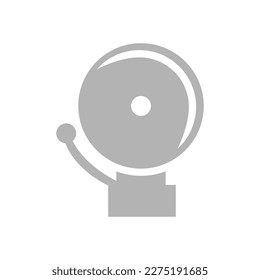 school bell icon on white background, vector illustration