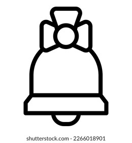 School bell icon outline vector. Class protection. Children safe