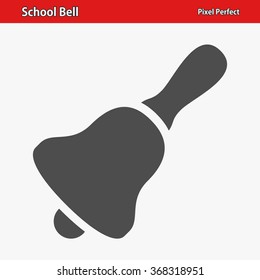 School Bell Icon. Professional, pixel perfect icons optimized for both large and small resolutions. EPS 8 format.
