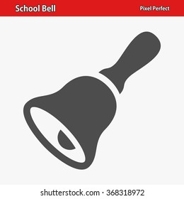 School Bell Icon. Professional, pixel perfect icons optimized for both large and small resolutions. EPS 8 format.
