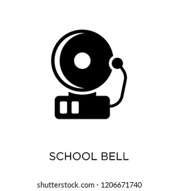 School bell icon. School bell symbol design from Education collection.