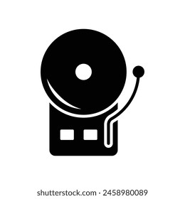 school bell icon vector design template simple and clean