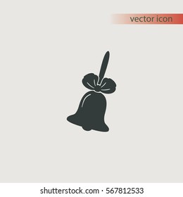School bell icon, vector design
