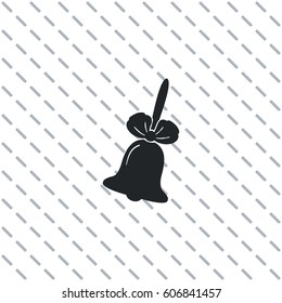 School bell icon, vector design