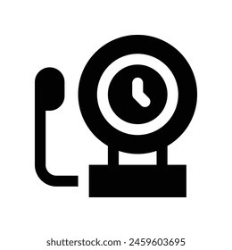 Schulglocken-Symbol. Vektorgrafiken-Glyphensymbol für Ihre Website, Ihr Handy, Ihre Präsentation und Ihr Logo-Design.