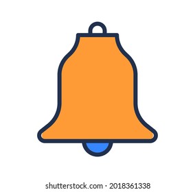 icono del timbre escolar. ilustración vectorial