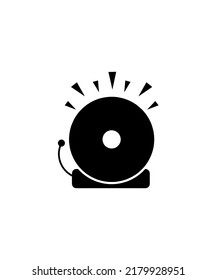 school bell icon vector illustration logo template