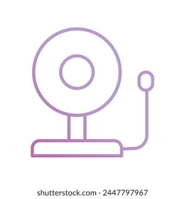 school bell icon with white background vector stock illustration