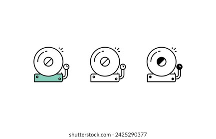 School Bell icons vector strock illustration