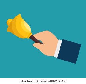 school bell isolated icon