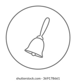 School bell line icon.