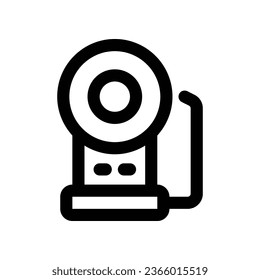 school bell line icon. vector icon for your website, mobile, presentation, and logo design.