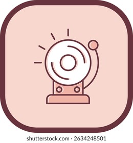 School bell Line vector Icon Design