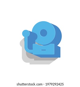 school bell logo icon design with 3d style