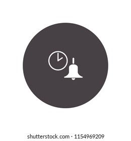 school bell time icon illustration vector