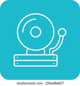 School Bell vector icon. Can be used for printing, mobile and web applications.
