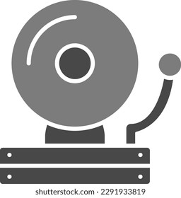 Icono del vector Campana escolar. Se puede usar para imprimir, móviles y aplicaciones web.