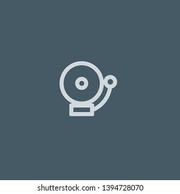 School Bell vector icon. School Bell concept stroke symbol design. Thin graphic elements vector illustration, outline pattern for your web site design, logo, UI. EPS 10.