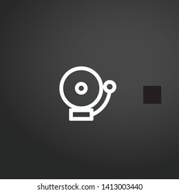 School Bell vector icon. School Bell concept stroke symbol design. Thin graphic elements vector illustration, outline pattern for your web site design, logo, UI. EPS 10.