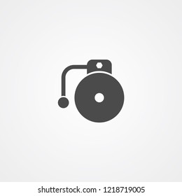 School bell vector icon sign symbol