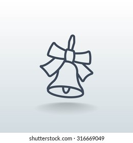 School bell vector illustration