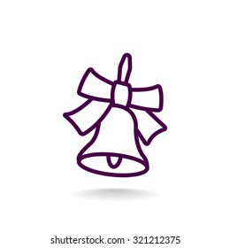 School bell vector illustration