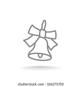 School bell vector illustration