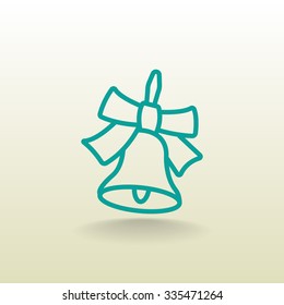 School bell vector illustration