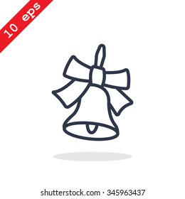 School bell vector illustration